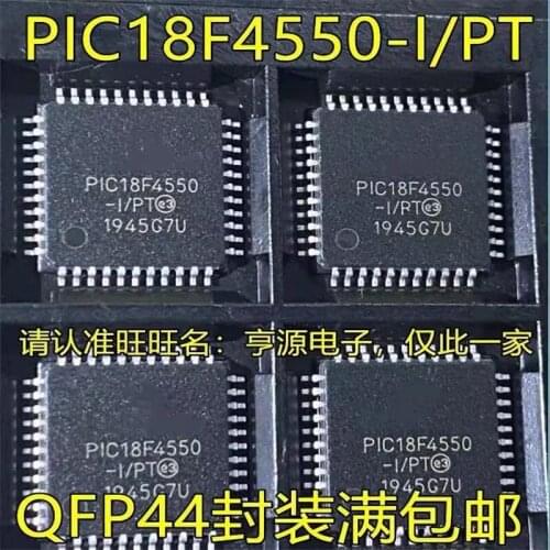 1-10PCS Free Shipping PIC18F4550-I/PT 18F4550-I/PT PIC18F4550 TQFP-44 New original IC In stock