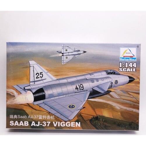 1:144 Sweden SAAB AJ-37 VIGGEN Fighter Model Military Aircraft Assembly Model