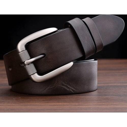 100% Genuine Leather Belt NEW Man Pin buckle belt Brand Design Strap Ceinture hommes Waistband Male,Leather Belt for Men