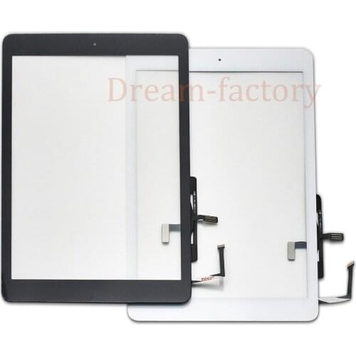 50pcs DHL For ipad Air A1474 A1475 A1476 Touch Screen Digitizer +Home Button +Sticker +Camera Holder Complete Assembly