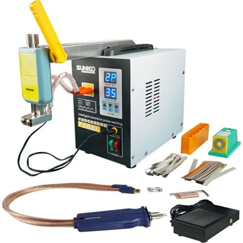 738ALSpot Welder Battery Welding Soldering Equipment Removeable Welding Pen Intelligent Precision Pulse Welding Machine EU US