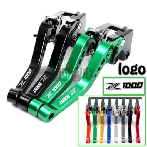 Motorcycle CNC Aluminum Brake Clutch Levers Adjustable Short Lever for Kawasaki Z1000 03-06 VERSYS 1000 2012-2014