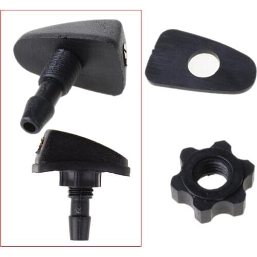 28GB Car Universal Windshield Washer Sprinkler Head Wiper Fan Shaped Spout Cover Water Outlet Nozzle Adjustment