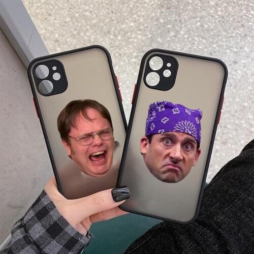Funny Humor Michael Scott The Office Phone Case For iPhone 12 11 Pro Max 12 Mini XS MAX XR XS X 7 8 Plus 6s Hard Cover Matte Bag