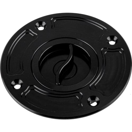 1 Set Black Keyless Fuel Gas Tank Cap Cover Fit for Suzuki 4 Holes GSX600F GSF1200 SV650 GSXR600 GSXR750 GSXR1000 GSXR1300