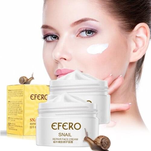 EFERO Snail Cream Nourishing Skin Whitening Face Cream Anti Aging Wrinkles Firming Moisturizing Face Cream Collagen Eye Cream