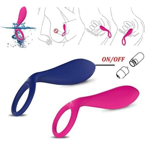 G-Spot Bullet Vibrator for Couple Silicone Penis Rings Waterproof Longer Lasting Massager Delay Ejaculation JJ Handheld Massager