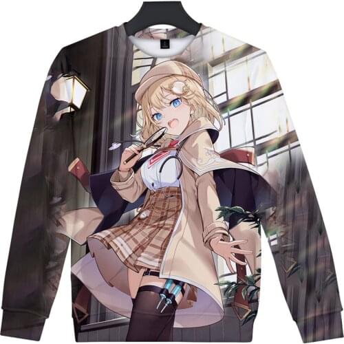 HOLOLIVE VTuber Watson Amelia 3D print autumn winter Holiday passionate style Men/Women casual Kawaii Style Round sweatshirt
