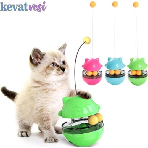 Pet Cat Toys Intelligence Pet Tumbler Leakage Food Ball For Training Dog Cat Feeding Toys Training IQ Cat Toy Pets Supplies