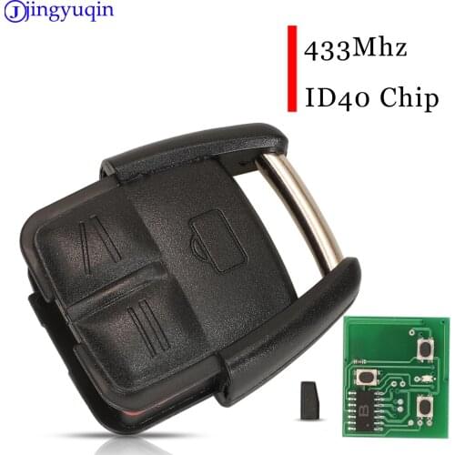 Jingyuqin For Opel Omega Vectra B OP2 Remote Car Key Fob 434mhz ID40 Chip 3 Buttons