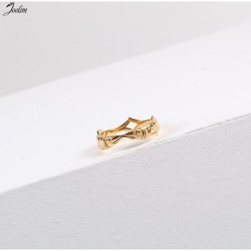 Joolim High End 18K Gold PVD Kish The Fish Rings for Women Stainless Steel Jewelry Wholesale