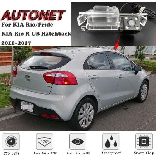 AUTONET Backup Rear View camera For KIA Rio Kia Pride kia Rio R UB Hatchback 2011~2017 Night Vision/license plate camera