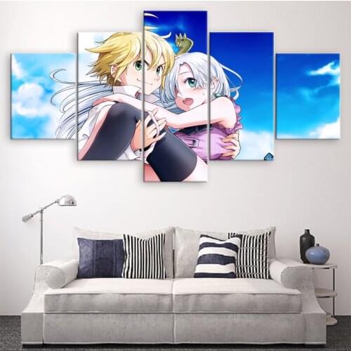 The Seven Deadly Sins Anime Home Decor Picture Wall Art Canvas Painting HD Printed Paintings Canvas Wall Art Modern Decorative