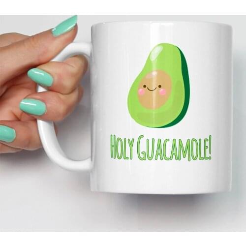 Holy Guacamole Mug Funny Guacamole Avocado Love Food Gift Tea Coffee Cup