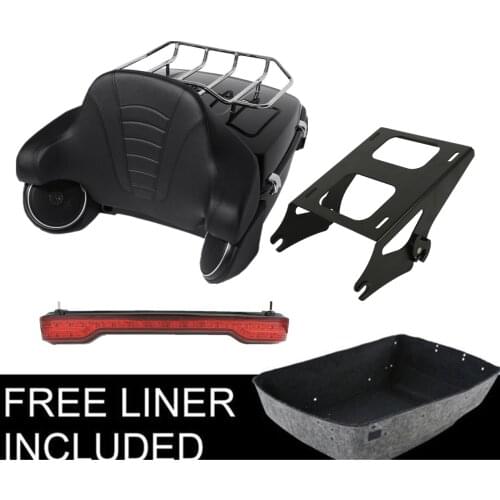 Motorcycle King Trunk Backrest TailLight Speaker For Harley Tour Pak Touring Road King Street Glide Electra Glide 2014-2021