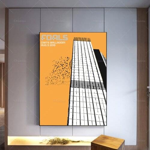 Music Poster Architecture Art Print - Concert Poster Print Illustration Wall Art Modern Home Decor Canvas Unique Gift