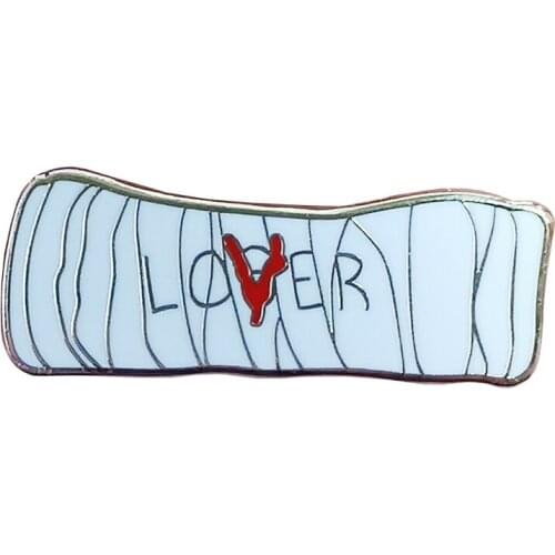 Loser Lover Classic Movie Fan Horror Halloween Brooch Pins Enamel Metal Badges Lapel Pin Brooches Jackets Fashion Jewelry