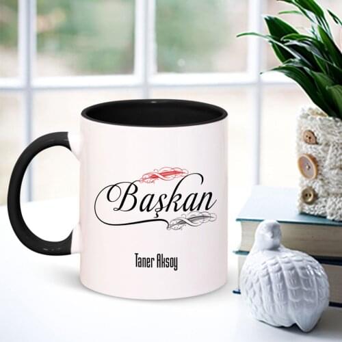 Personalized Professional President Black Mug Cup-001