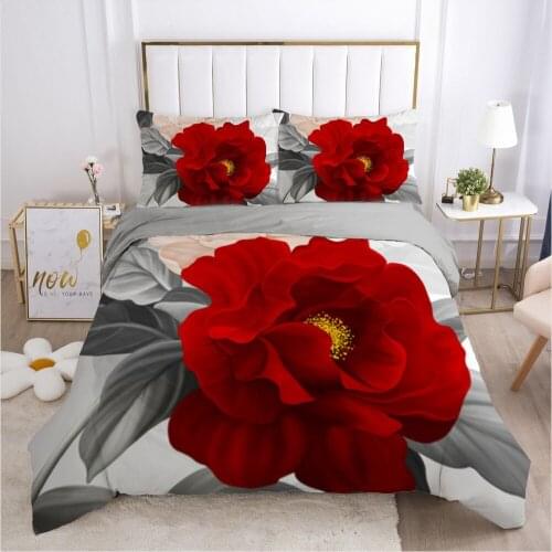 3D Nordic Bedding Sets Duvet Covers Sets Comforter Bed Set Quilt Cover Twin Single Double Size Flowers Design Home Textile