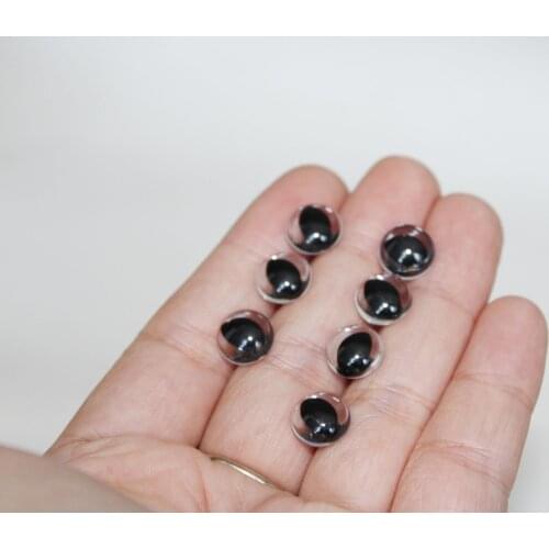 50pcs/lot 10mm clear toy cat eyes safety eyes with washer for diy doll findings--size option