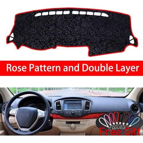 Rose Pattern For ROEWE 350 2010 2011 2012-2015 Dashboard Cover Car Stickers Car Decoration Car Accessories Interior Car Decals
