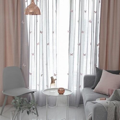 Custom Pink Curtains Windows Tulle for Living Dining Room Bedroom Girl Nordic Room Kids Blackout Curtains