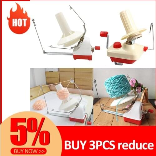 Hand Operated Wool Winder Holder String Ball Coiler for Yarn Fiber Machine Household Knitting Sewing Accessories