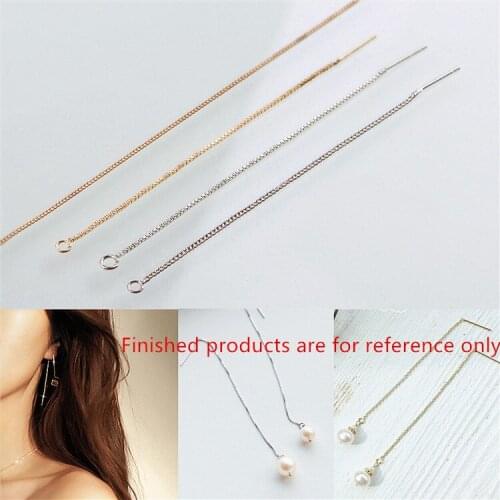 New style 20pcs/lot 80mm Tassel ear line decoration ear needle stud earrings for women diy jewelry making accessory