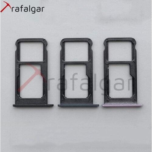 For HUAWEI Honor Play SIM Card Slot Holder Micro SD Tray Socket Adapter For Honor Play Sim Card Tray COR-L29 Replacement Parts