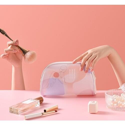 Waterproof Transparent Cosmetic Bags Women Neceser Makeup Organizers Wash Toiletry Bag Bath Zipper Pouch Travelling Accessories