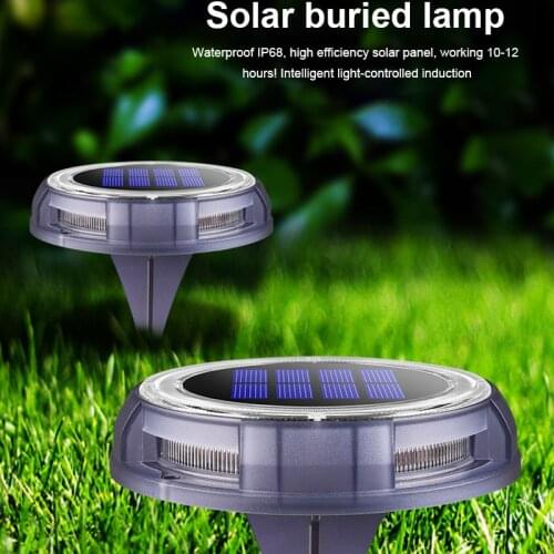 Waterproof Solar Powered Waterproof Garden Pathway Deck Lights With LED Lamp For Home Yard Driveway Lawn Road Home Decor Tools