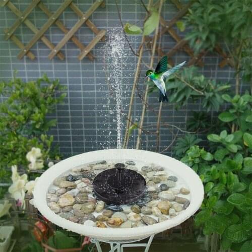 Water Floating Solar Powered Fountain Pump Solar Fountain Pump Brushless Bird Bath Fountain Pump Kit With Different Spray Heads
