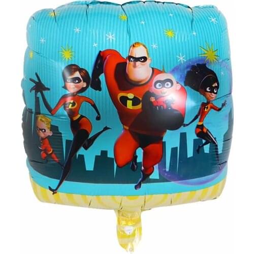 5pcs/10pcs 18inch Cartoon Incredibles Foil Balloons Super Hero Helium Balloon Birthday Party Decoration Air Globos Kids Toys