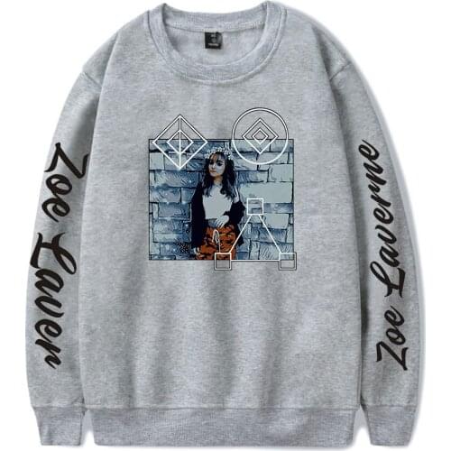 WAMNI Trend Zoe Laverne XXS-4XL Round Neck Sweatshirt Fashion Print Casual Streetwear Hip Hop Harajuku Round Neck Sweatshirt
