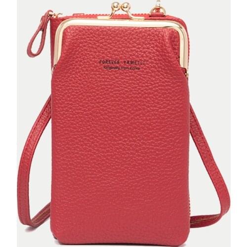 Fashion New Large Capacity Phone Purse for Women PU Leather Crossbody Shoulder Bag Pouch Female Casual Handbag Pack