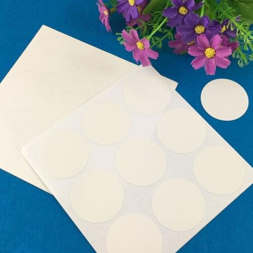 2000Pcs Blank Kraft Paper Diy Creative Sticker Labels 3cm and 4cm Round Shape Party Home Bakery Decoration Self adhesive sticker
