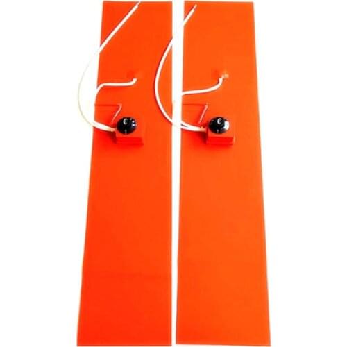 220v 800w 200*1000*1.5mm Silicone Oil Drum Heater adhesive 1 side dial thermostat on pad 1500mm lead wire