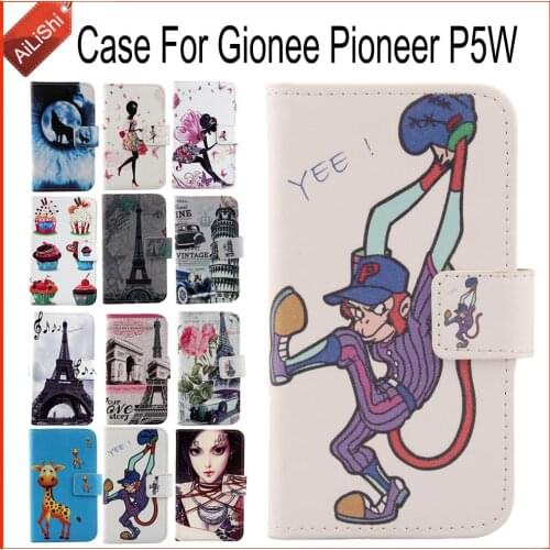 AiLiShi Case For Gionee Pioneer P5W Luxury Flip Leather Case Pioneer P5W Gionee Exclusive 100% Special Phone Cover Skin+Tracking