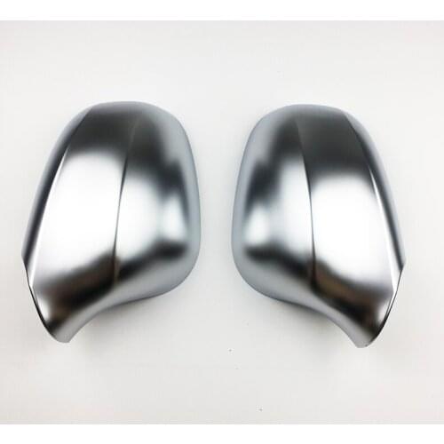Car Rearview Side Mirror Cover Cap For BMW 3 Series E90 4D Sedan 2006-2008 Auto Car Blind Spot Mirror Cover MATT SILVER
