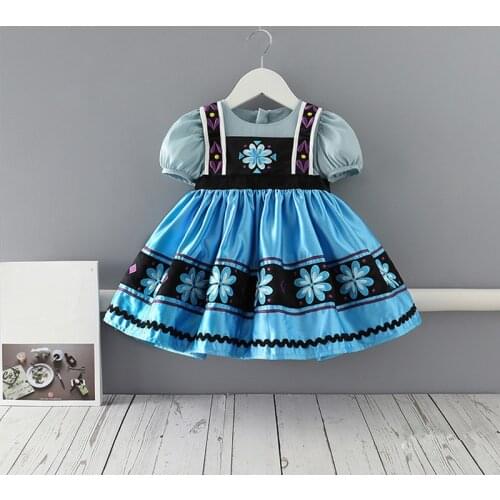 Ball Gown Lace Kids Clothes 2021 Summer Baby Girls Princess Dress Children Wedding Party Dress 0-4Y
