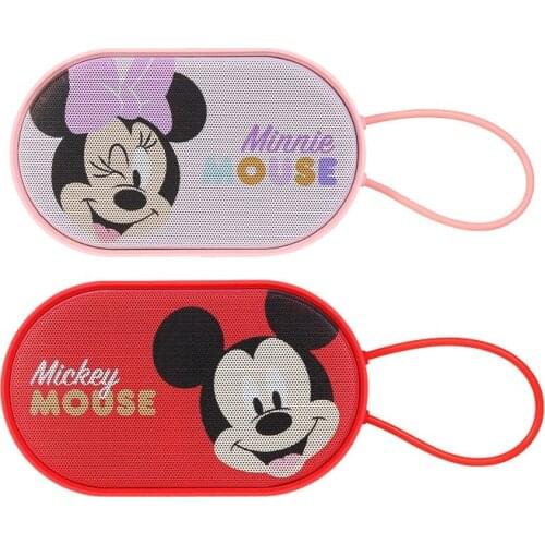 Disney Wireless Bluetooth Speaker Mini Cute Cartoon Wireless Speaker with Anti-lost Rope Support 8G TF Card Disney Speakers