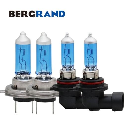 Bombilla Halogen Lamp HB4 9006 55W H7 12V 55W Head Lamp Xenon Super White 4300K Fog Lights Headlight Bulb Automotive Lamps 4PCS