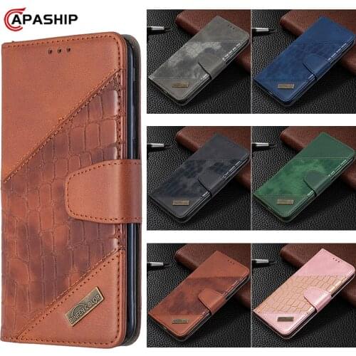 Luxury Crocodile Leather Wallet Flip Case For XiaoMi RedMi Note 10 Pro 10Pro 10S Card Cover Note10Pro Stand Capa Coque Phone Bag