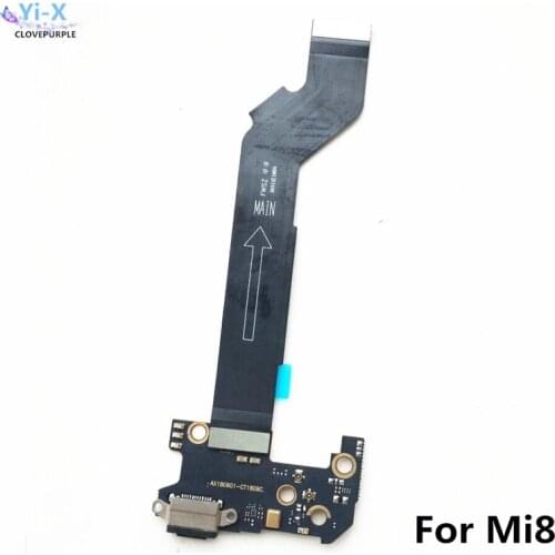 For Xiaomi 8 USB Charging Board Dock Flex Cable & Motherboard MainBoard Connections Flex Cable For Mi 8 Mi8