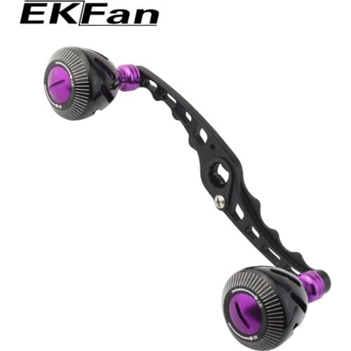 EKfan 8*5mm Hole Fishing Reel Handle 130mm S-shaped Aluminum Alloy Fishing Spinning Reel Handle Reel Rocker Fishing Accessories