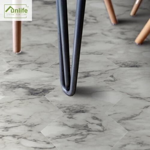 Funlife® Hexagon Anti-Slip Sticker Kitchen Waterproof Peel Stick Decorative Home Bathroom Removable Self-Adhesive Floor Sticker