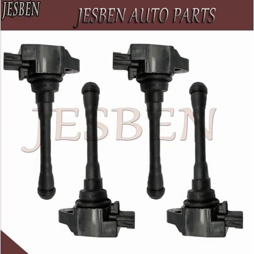 4PCS 22448-1KT0A Ignition Coil for Nissan AD ALTIMA SENTRA JUKE MICRA QASHQAI NOTE Infiniti QX70 FX50 1.6L Renault KOLEOS 2.5L