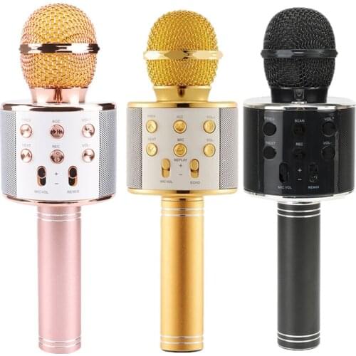 CN-KESI ws858 microphone mobile phone K song treasure wireless Bluetooth microphone condenser microphone fashion portable K song
