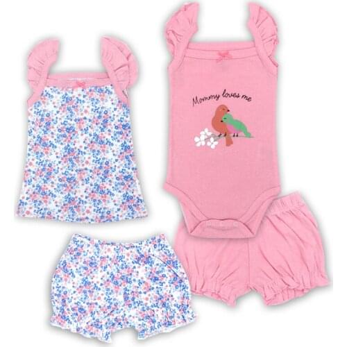 Fashion 2021Summer short sleeve baby sets for baby girl clothes 100% cotton girls boys clothes Toddler baby clothing