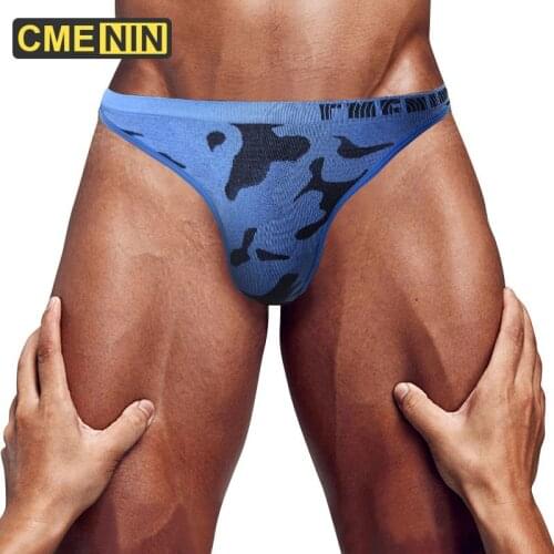 CMENIN Camouflage Mens Panties Gay Men Sexy Mans Underwear Thong Men Jockstrap Comfortable Mens Thong And G strings CM104